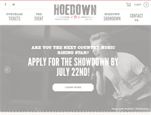 Tablet Screenshot of hoedown.ca